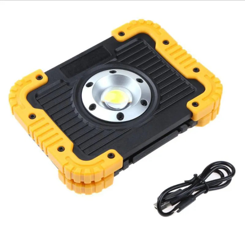 Lampes De Chantier À LED Rechargeables - Lampe De Travail Portable Avec USB Et Housse Robuste