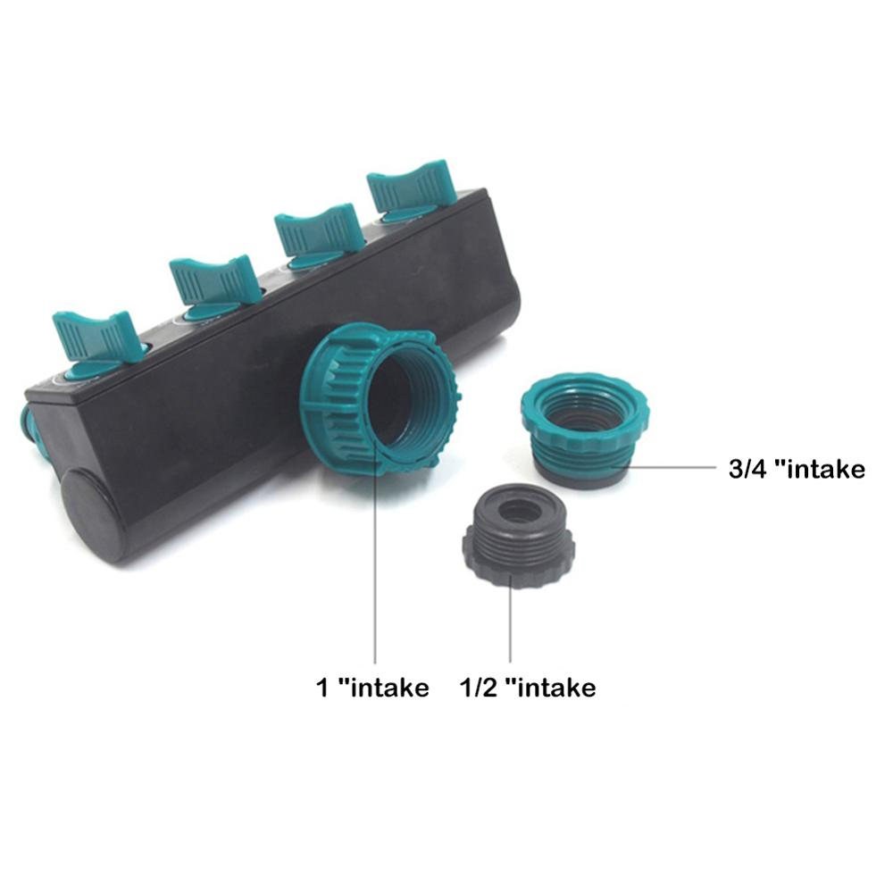 Distributeur Universel de Tuyau D' Arrosage à 4 Voies - Distributeur Réglable pour Robinet