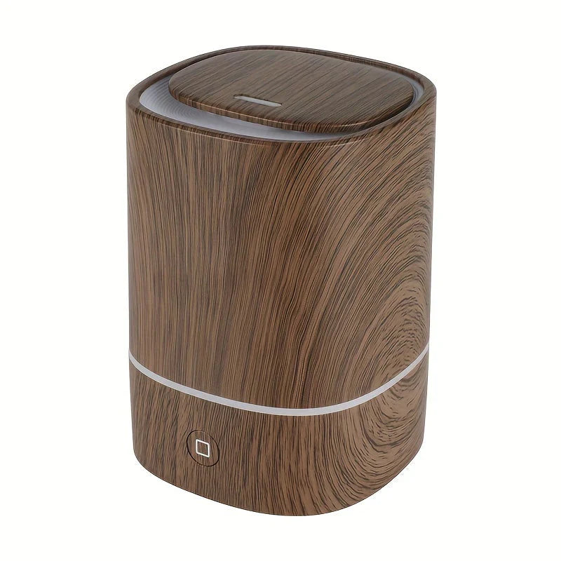Humidificateur D' Air À Ultrasons Avec Aspect Bois - Diffuseur D' Arômes Silencieux Avec Led & Arrêt Automatique