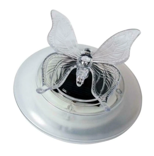 Décoration De Bassin À Énergie Solaire Papillon Et Libellule - Lumières Led Changeant De Couleur Pour Le Jardin Et Le Bassin