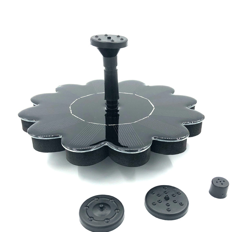 Fontaine à Énergie Solaire pour le Jardin - Design Floral Fontaine D' Eau pour Étangs et Piscines