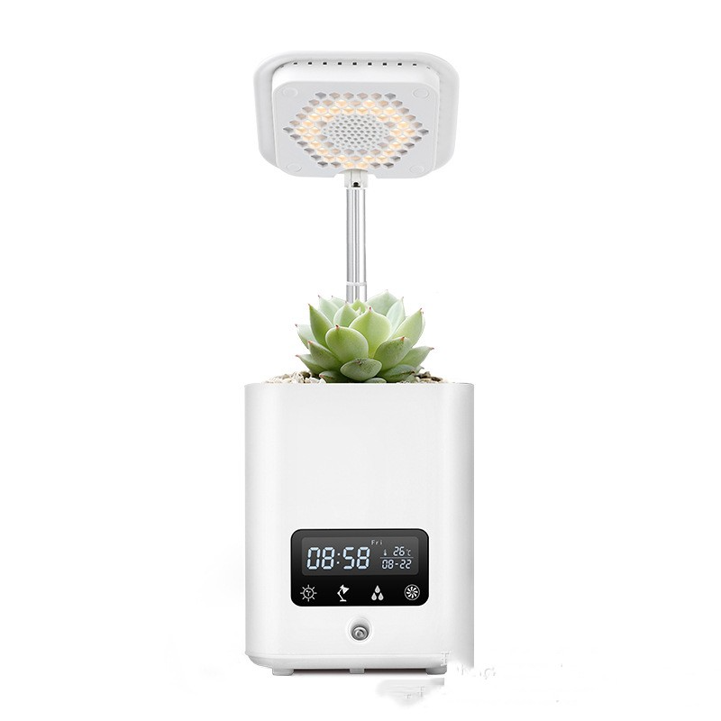 Pot de Culture Hydroponique Intelligent Multifonctionnel avec Calendrier , Diffuseur et Lampe de Bureau