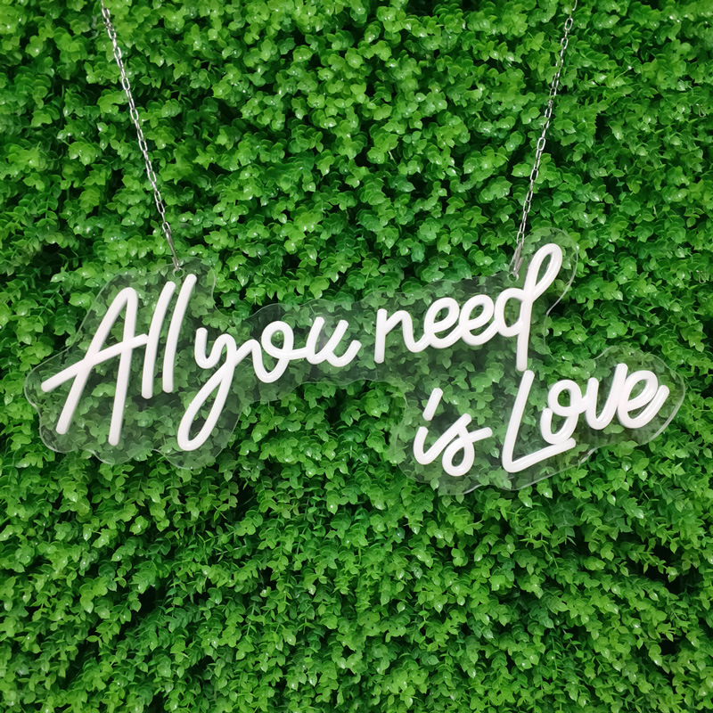 L' Inscription Néon ' All You Need Is Love ' - Éclairage Mural Led Décoratif Pour L' Intérieur