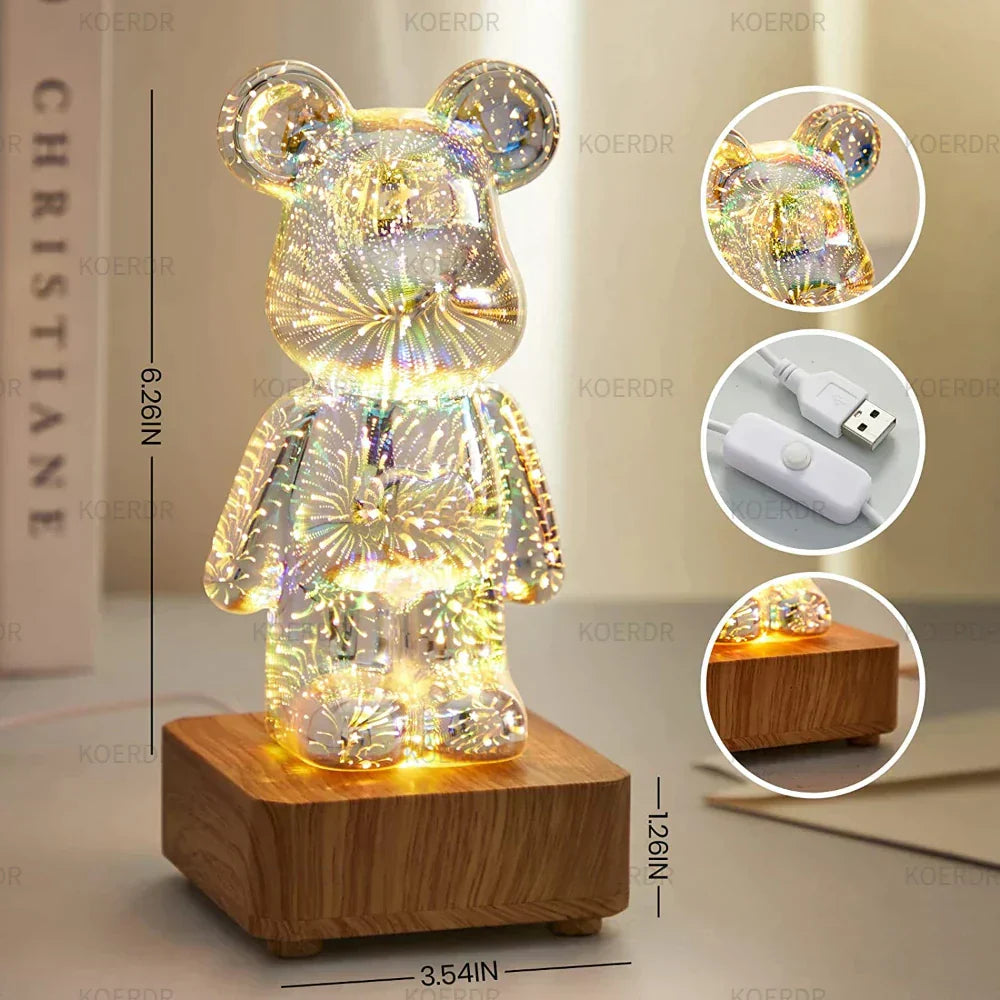 Lampe à Led à Effet Pyrotechnique 3d
