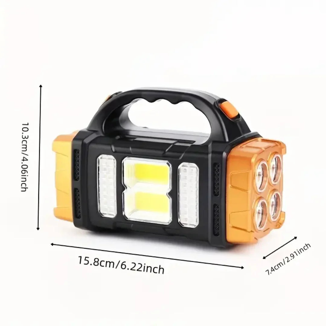 Lampe de Poche D' Urgence 3 en 1 avec Recharge Usb et Poignée de Transport