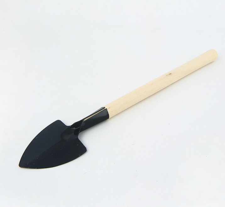 Set de 3 Outils de Jardinage avec Poignées en Bois - Pelle , Râteau et Binette Pratiques pour L' Entretien du Jardin