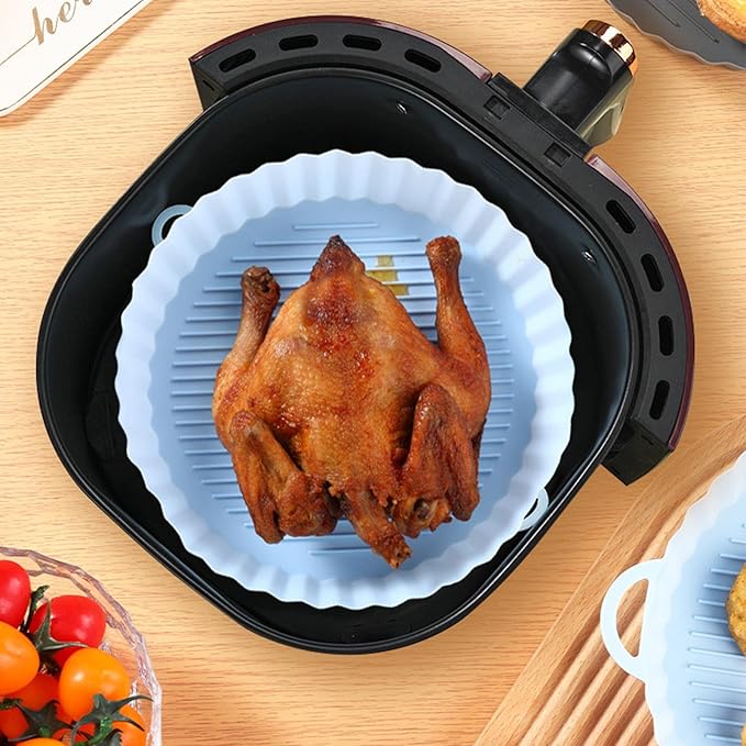 Insert en Silicone pour Friteuse à Air Chaud - Réutilisable , Antiadhésif et Facile à Nettoyer