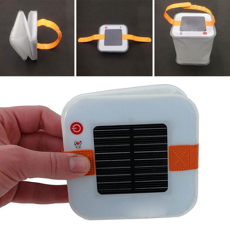 Lanterne Solaire à LED - Lampe de Camping Portable et Pliable Fonctionnant à L' Énergie Solaire pour les Activités de Plein Air