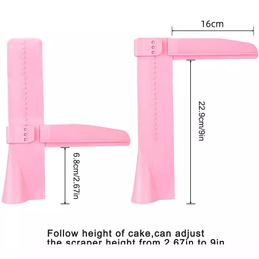 Utillage de Lissage de Gâteaux pour Badigeonner et Décorer Uniformément les Gâteaux