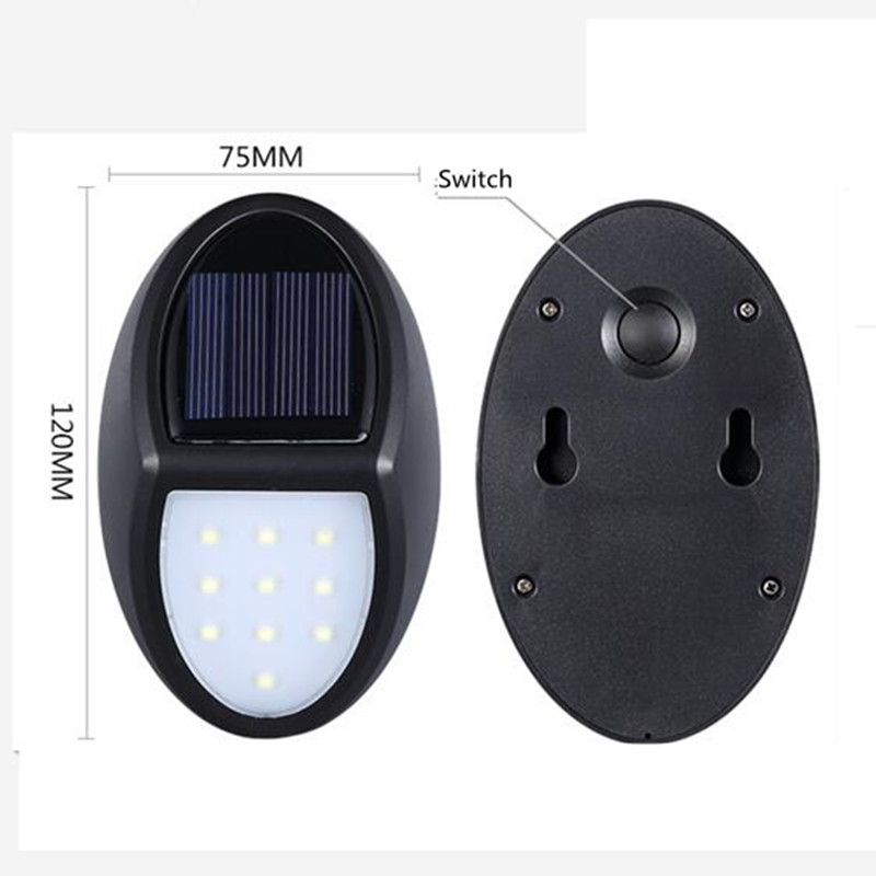 Lampe Murale Solaire à LED pour L' Extérieur - Résistante aux Intempéries , Économe en Énergie et avec Détecteur de Mouvement
