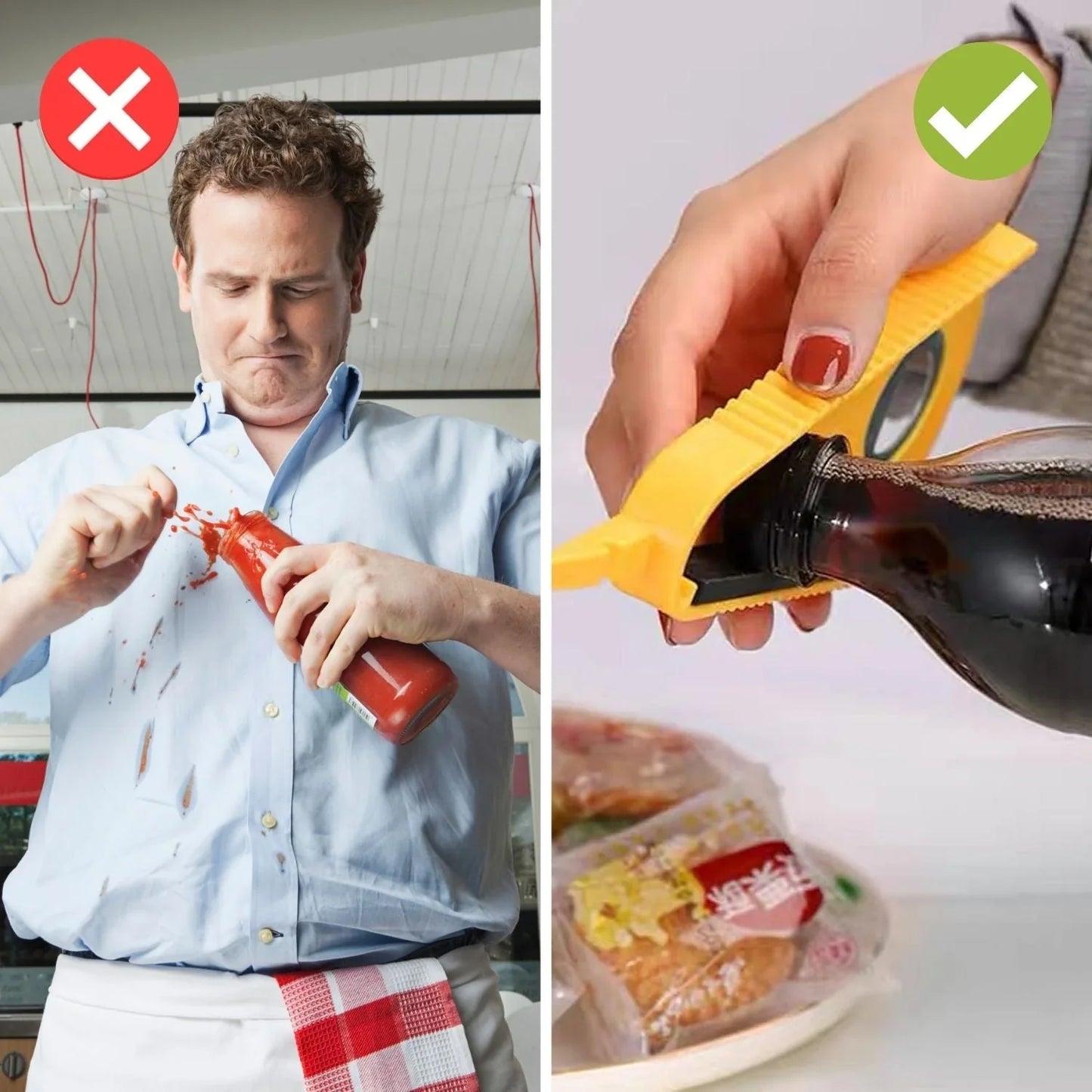 Ouvreur de Bouteille Ergonomique avec Poignée Pratique pour une Utilisation Facile