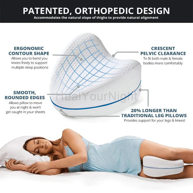 Coussin Ergonomique en Mousse à Mémoire de Forme pour les Jambes
