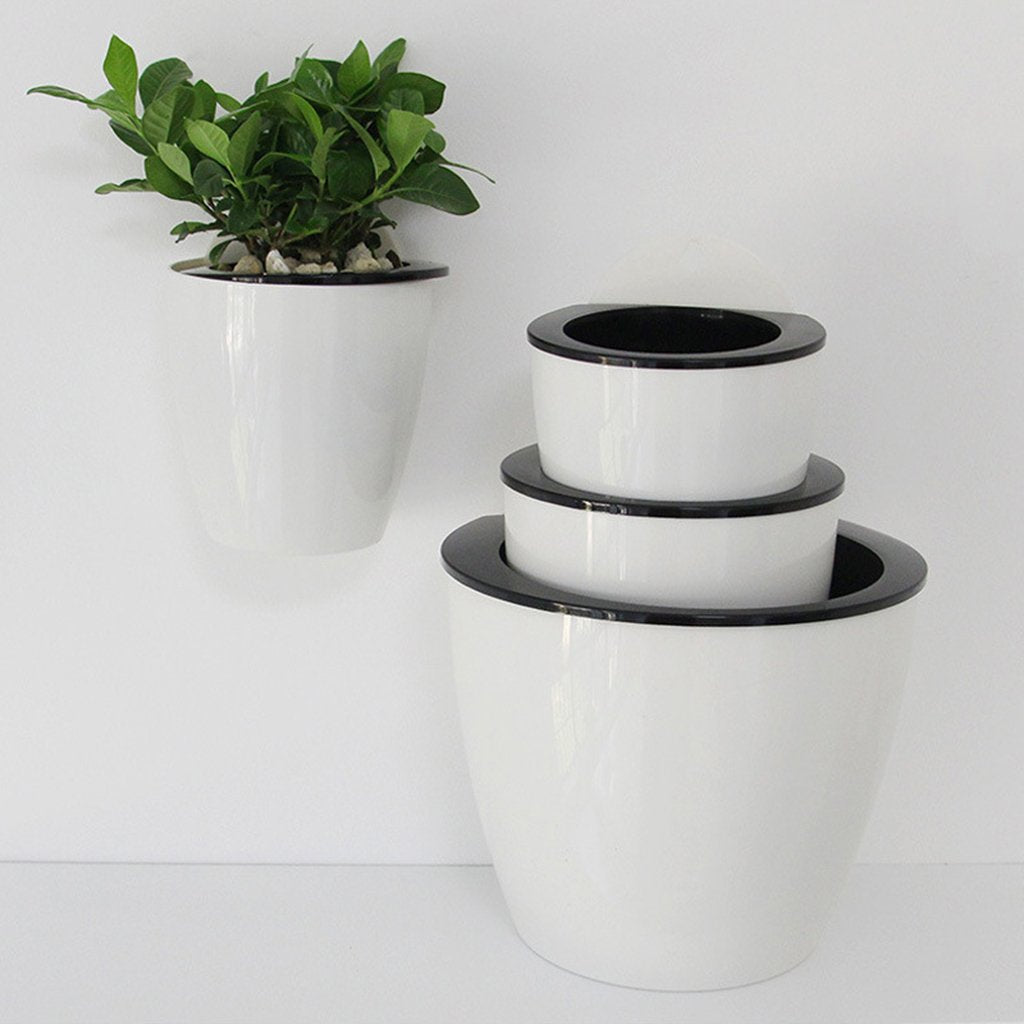 Pot de Fleurs Suspendu Auto-irrigant - Pot de Fleurs Moderne à Fixer au Mur