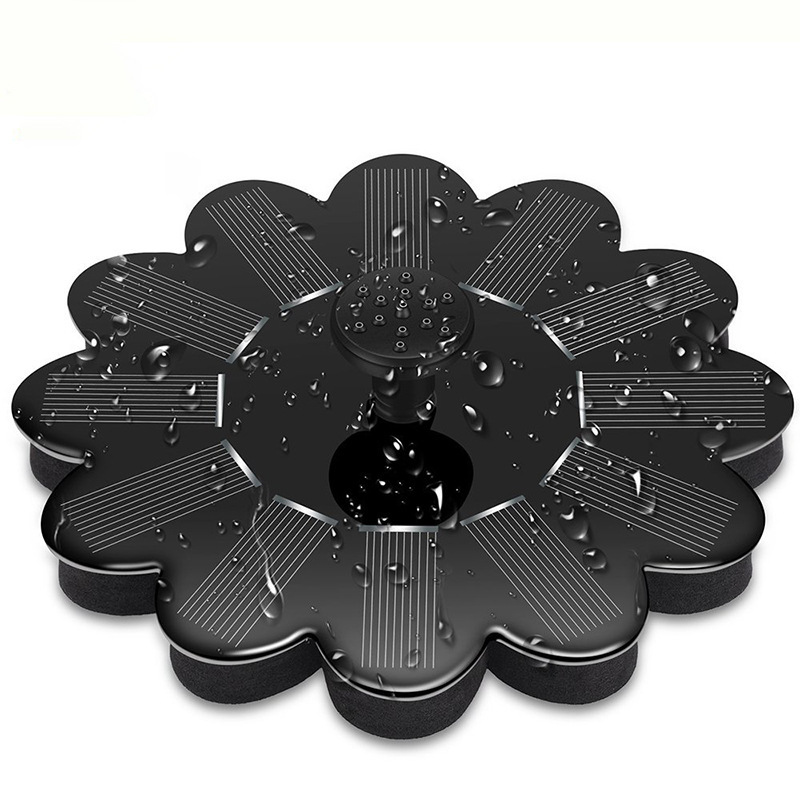 Fontaine à Énergie Solaire pour le Jardin - Design Floral Fontaine D' Eau pour Étangs et Piscines