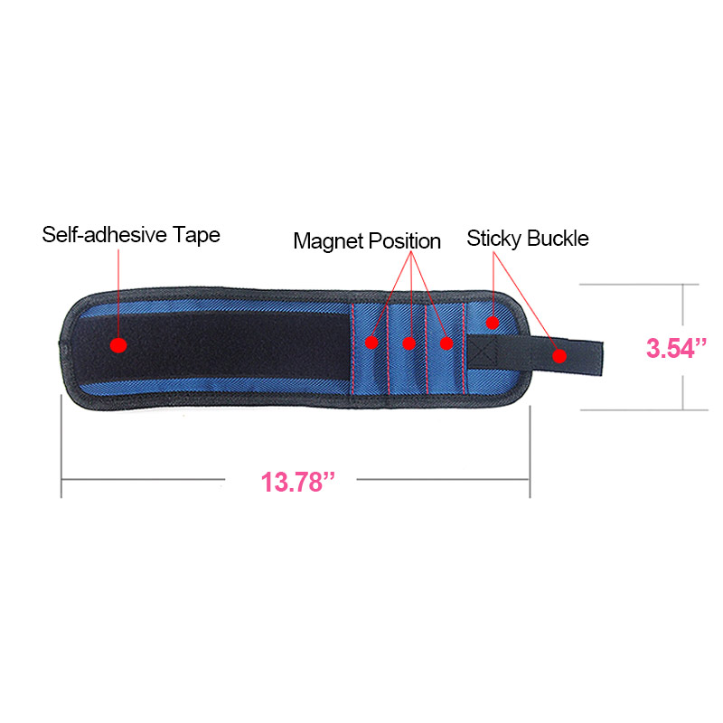 Bracelet Porte-Outils Magnétique Pour Vis Et Clous