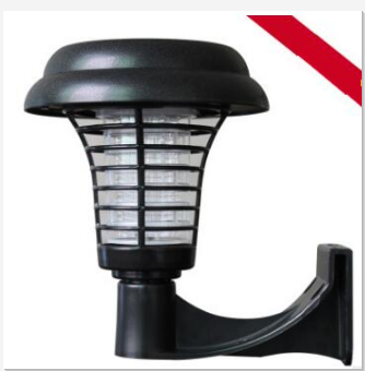 Détructeur D' Insectes Solaire avec Lumière Led - Lampe de Jardin Étanche pour Éloigner les Moustiques