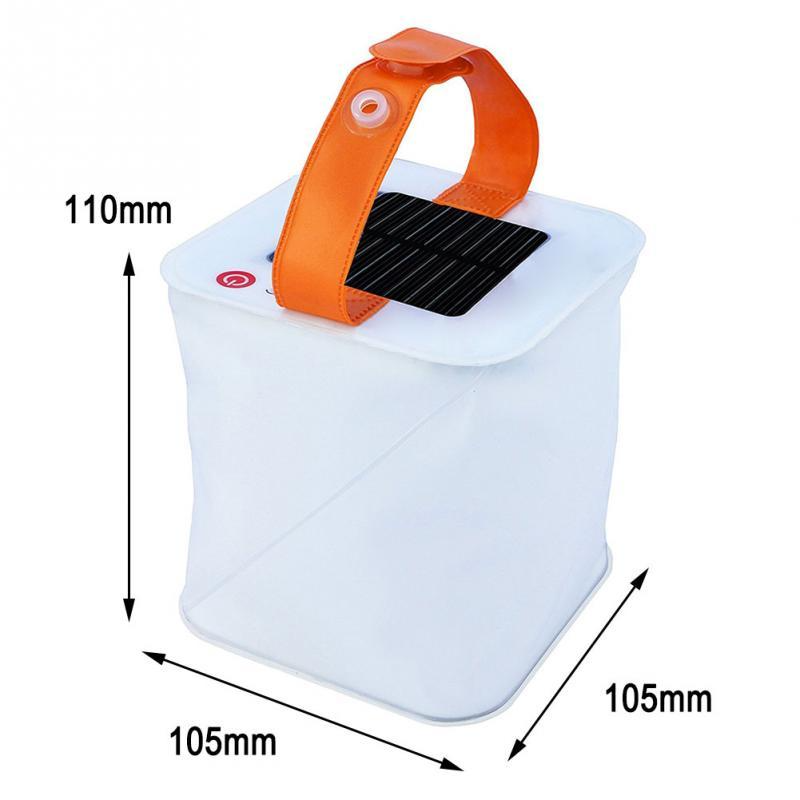 Lanterne Solaire à LED - Lampe de Camping Portable et Pliable Fonctionnant à L' Énergie Solaire pour les Activités de Plein Air