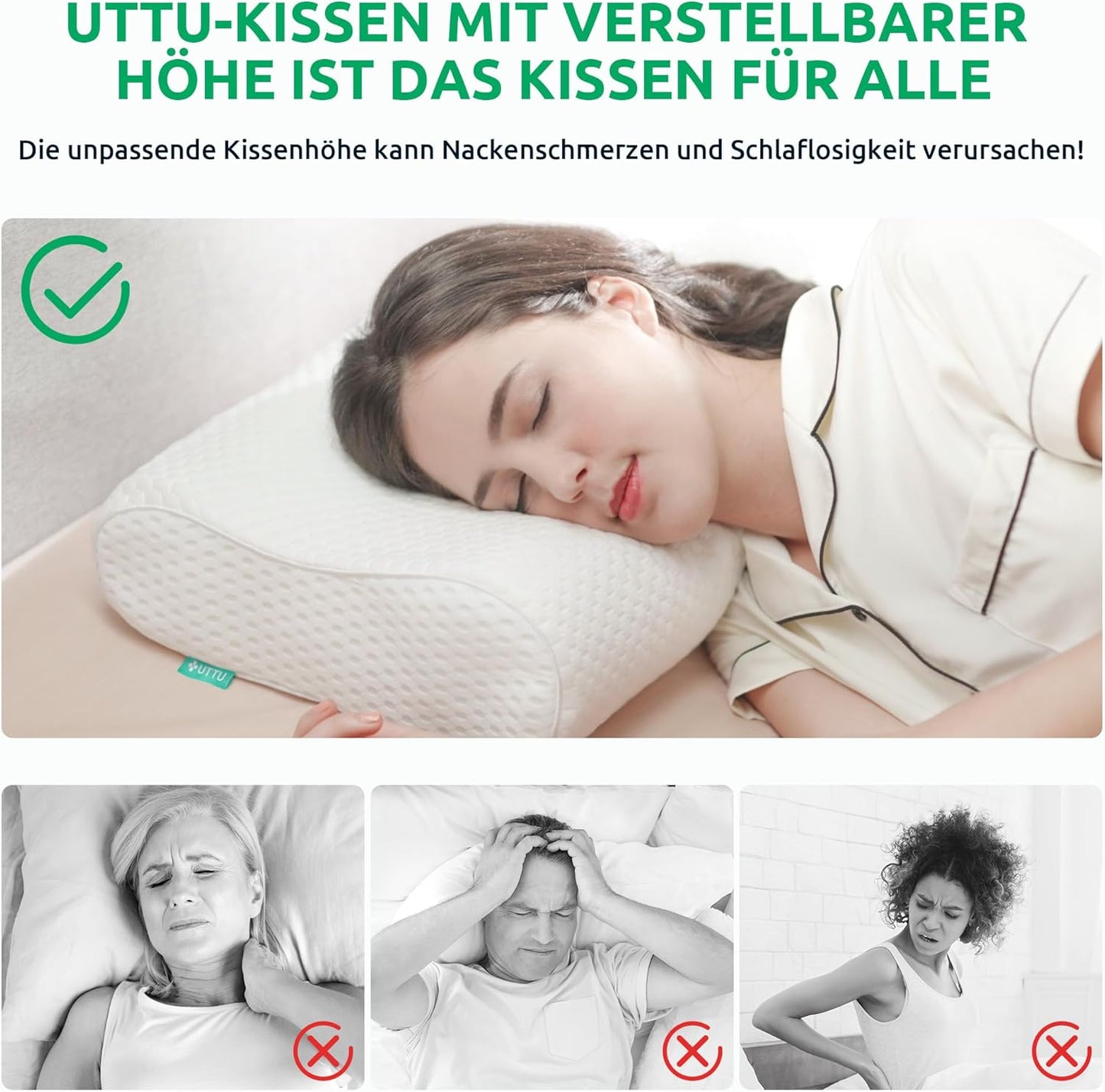 Coussin Cervical Ergonomique Orthopédique