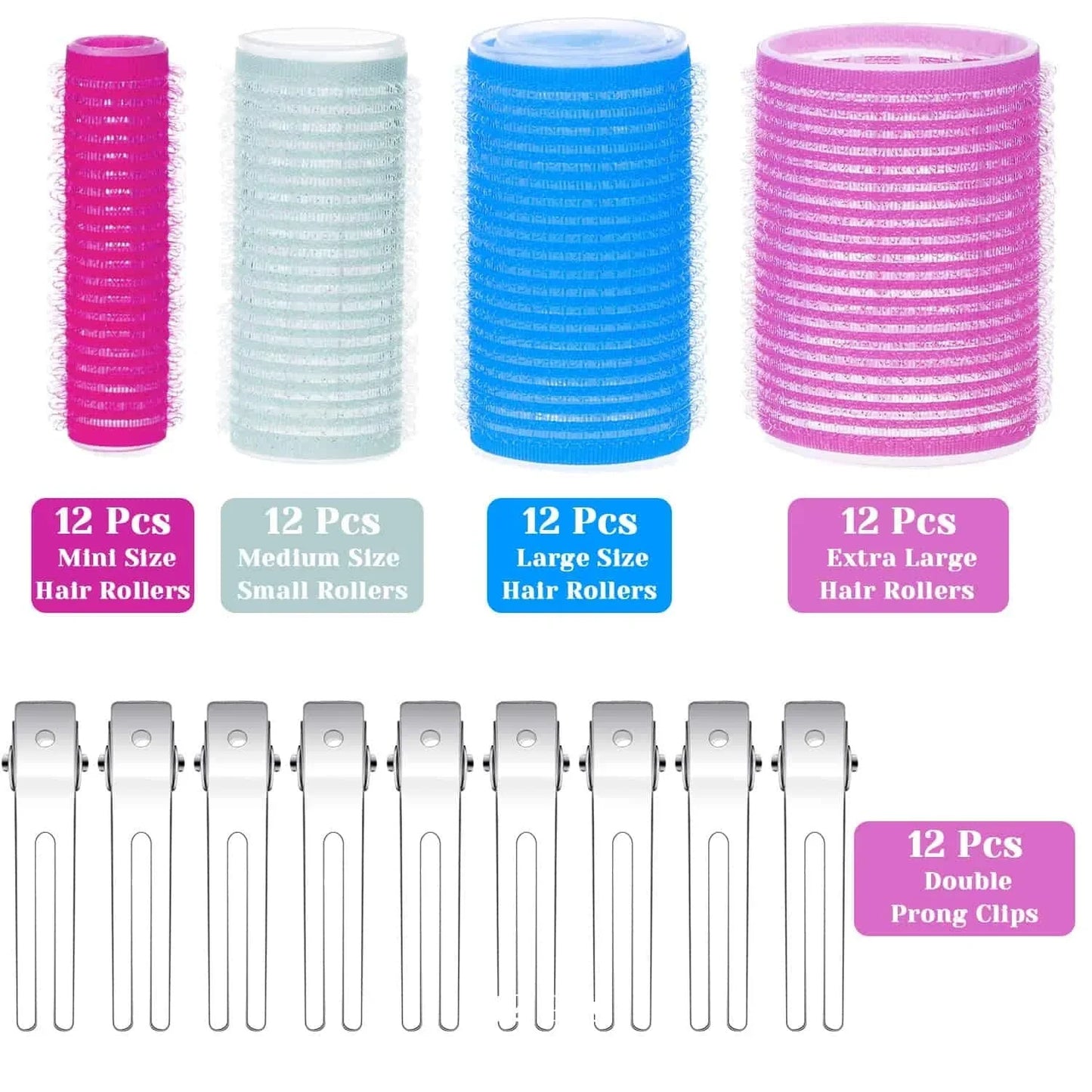 Bigoudis Autocollants | pour des Boucles Volumineuses et de Longue Durée