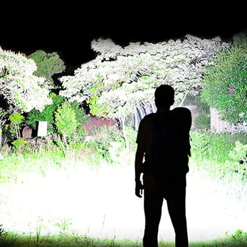 Lampe De Poche Tactique - Lampe De Poche Led Avec Zoom & Fonction Banque D' Énergie
