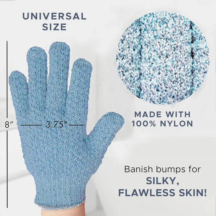 Gants de Bain Exfoliants - Lot de 2