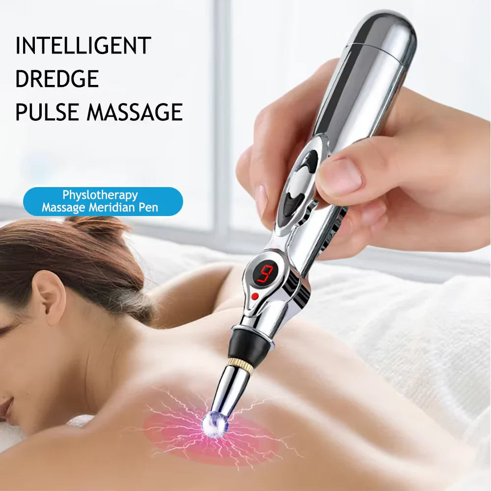 Pen D' Acupuncture Électronique | Appareil de Massage des Méridiens pour le Soulagement de la Douleur