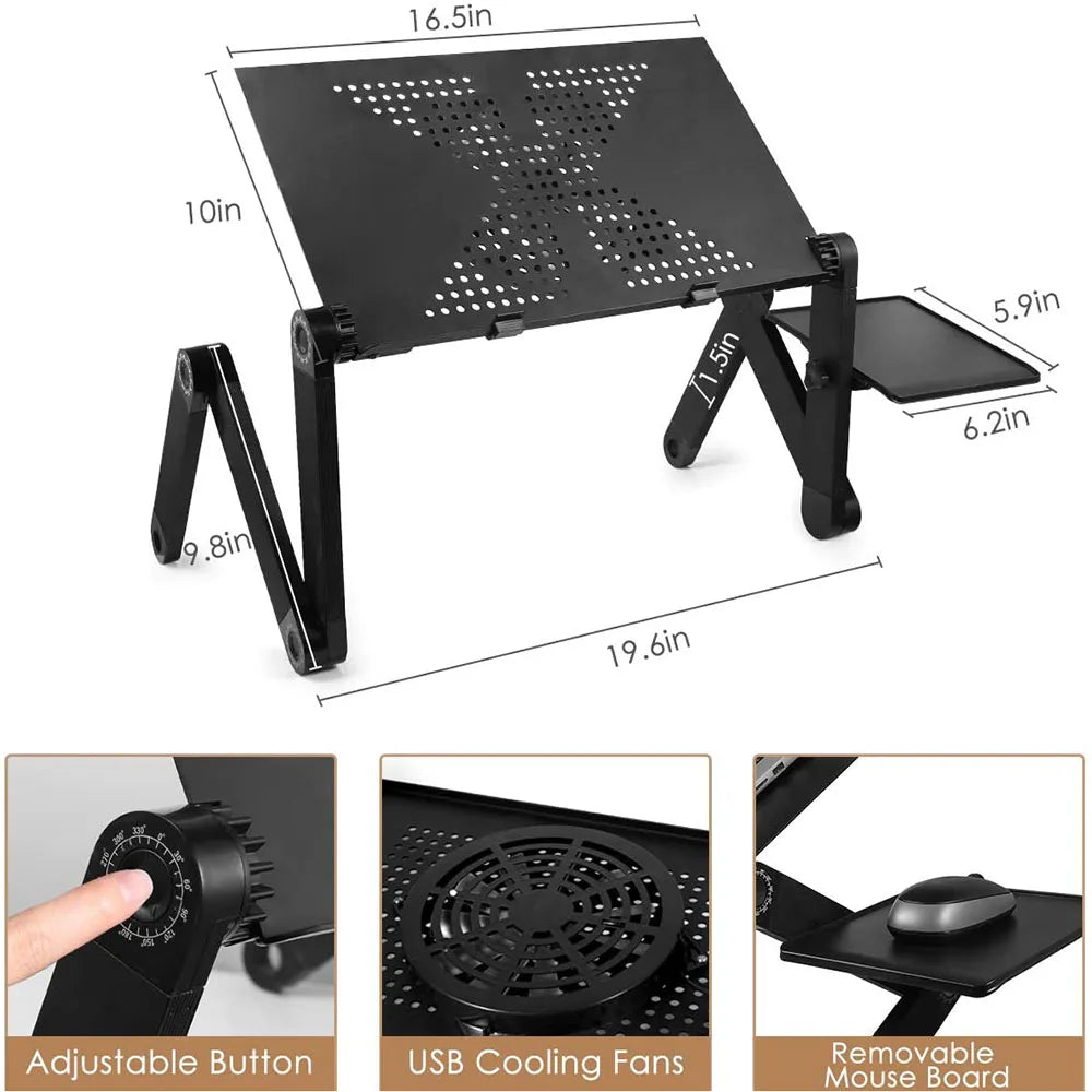 Support Réglable à 360 ° pour Ordinateur Portable