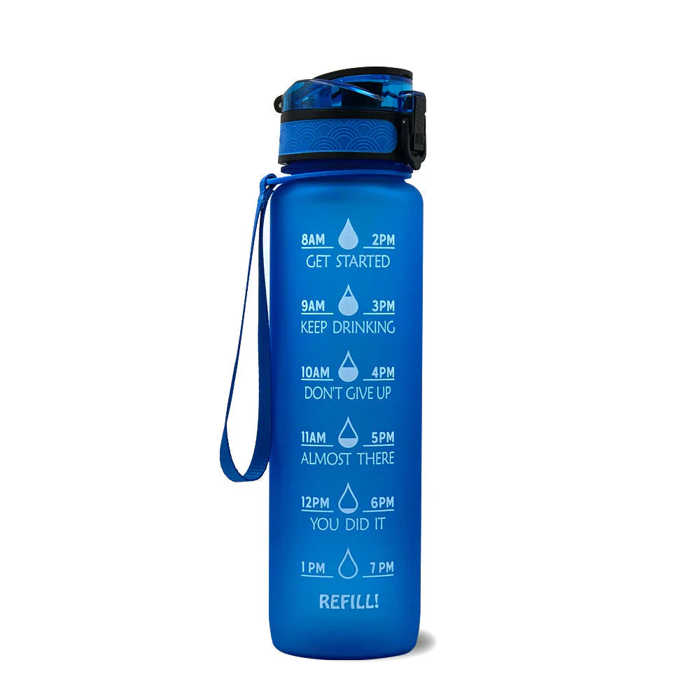 Bouteille D' Eau de Motivation avec Indication de L' Heure