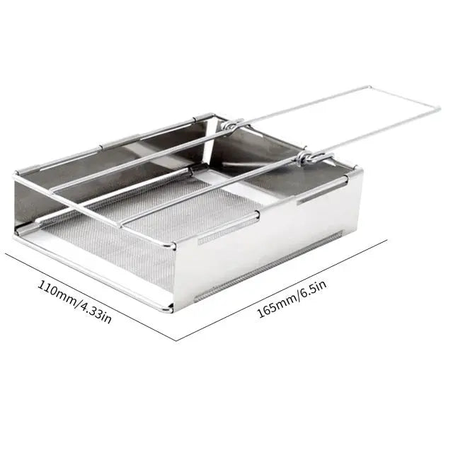 Four à Bois Pliable en Acier Inoxydable - Cuisinière de Camping Portable pour Cuisiner en Plein Air