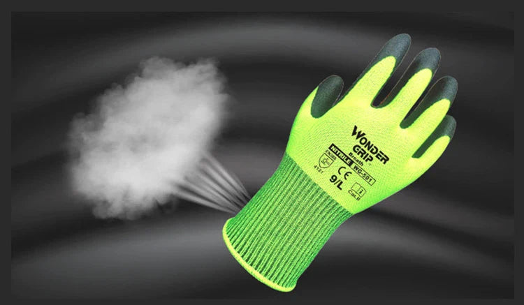 Gants de Travail avec Wunder - Grip - Gants Antidérapants pour le Jardinage et L' Artisanat