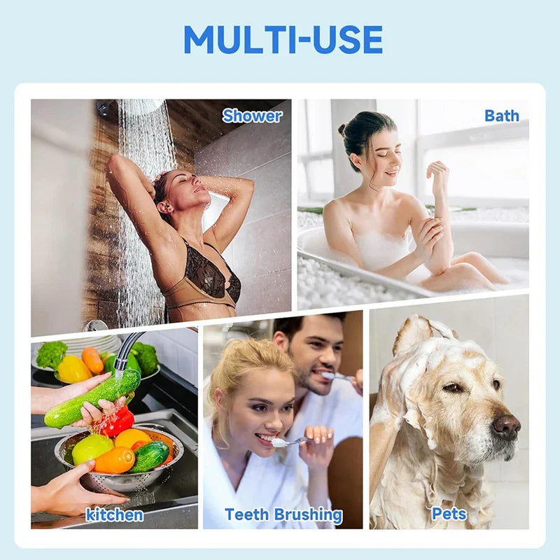 Set de 5 Filtres de Douche Cartouches de Rechange