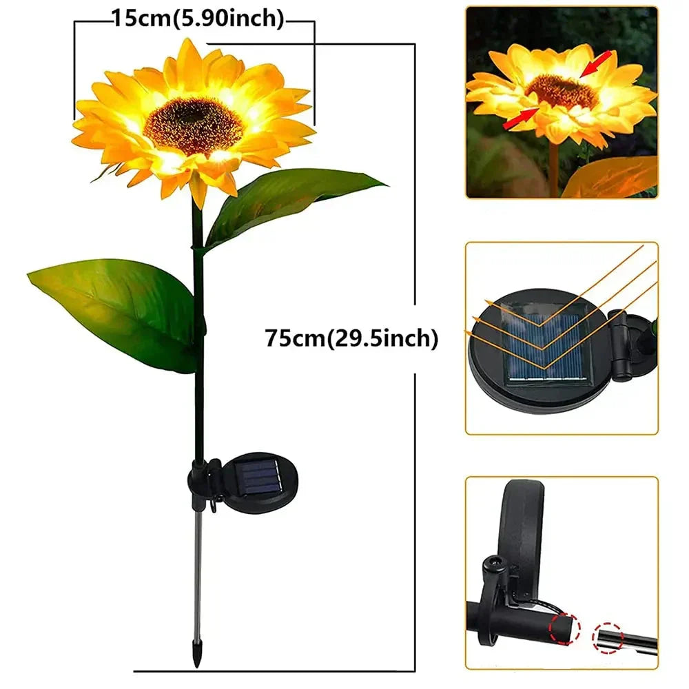 Lampe Solaire Étanche Pour Jardin Et Terrasse