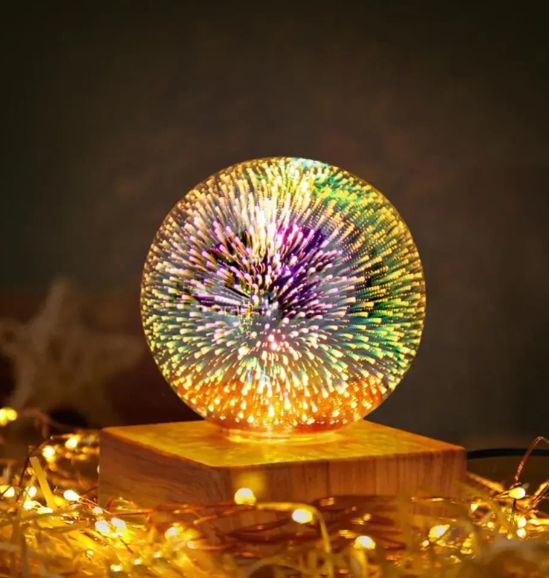 Lampe Boule de Cristal 3d pour Feux D' Artifice