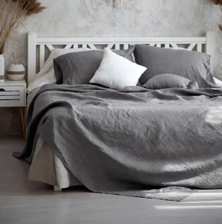 Garniture de Lit Exclusive en Lin