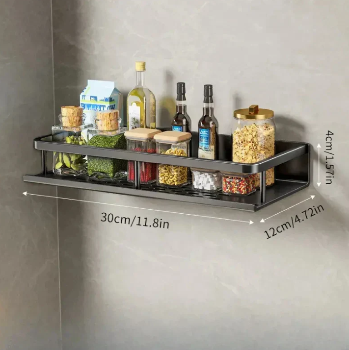 Étagère de Cuisine Noire Contemporaine