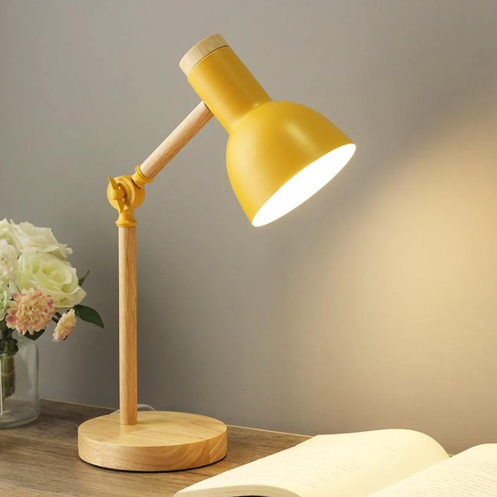 Lampe de Table Scandinave en Bois