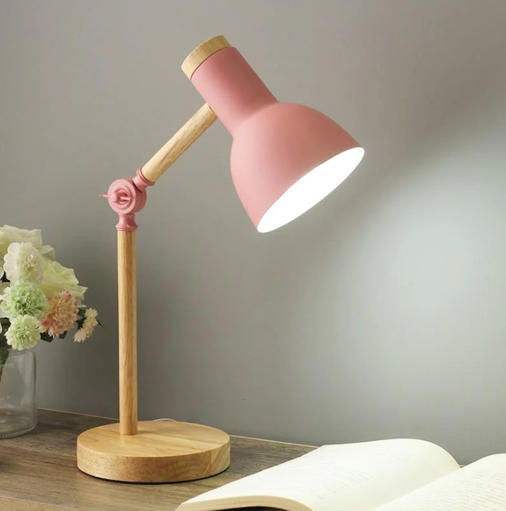 Lampe de Table Scandinave en Bois