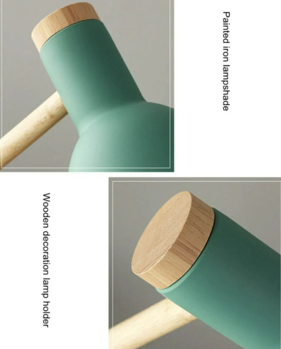 Lampe de Table Scandinave en Bois