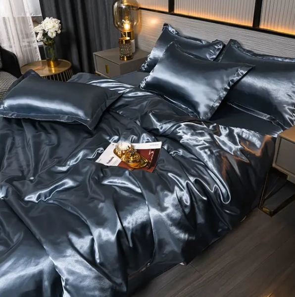 Draps de Lit en Satin Uni Premium