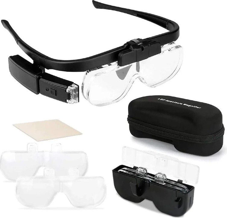Loupe Grossissante Fixée sur la Tête