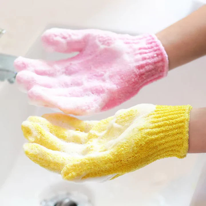 Gants de Bain Exfoliants - Lot de 2