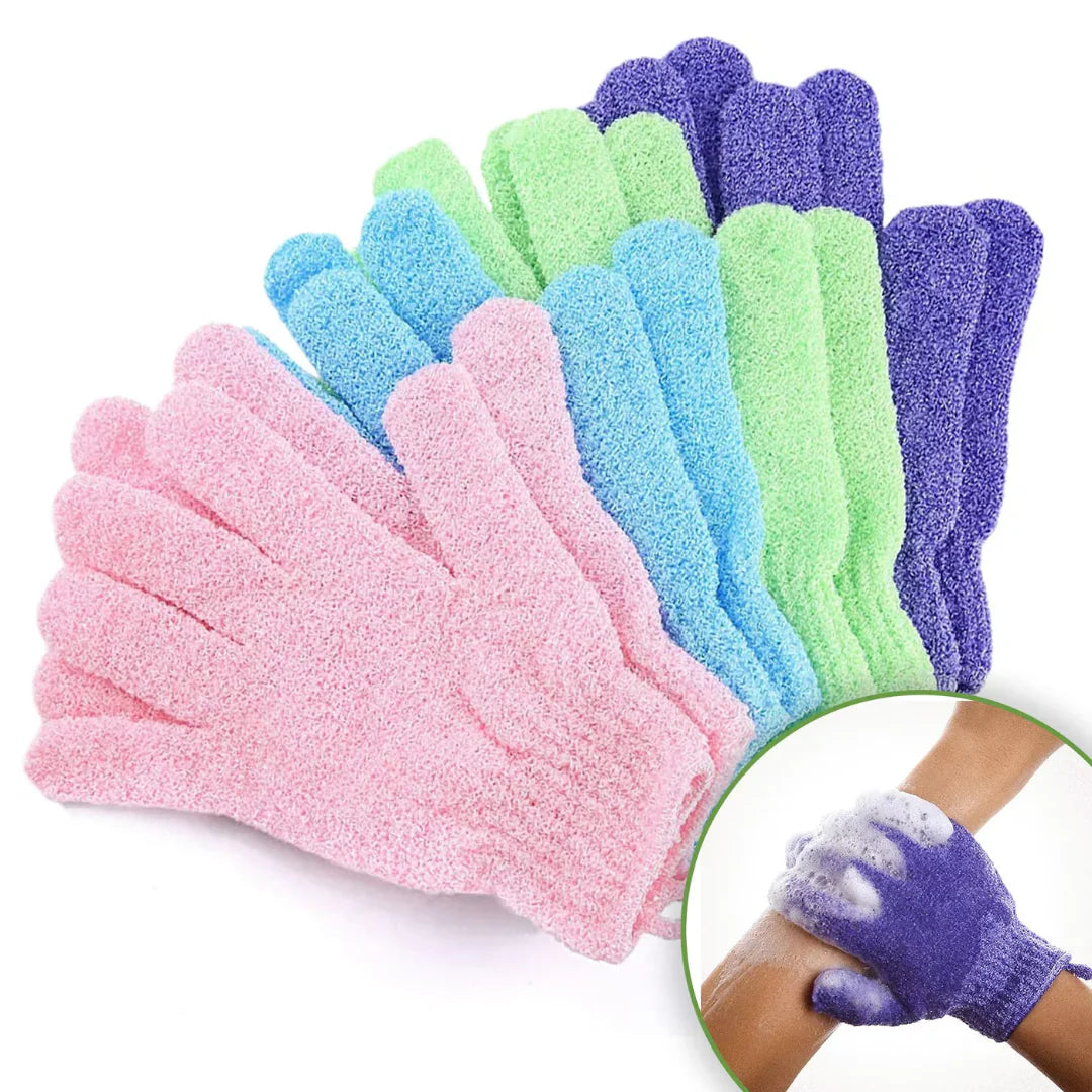 Gants de Bain Exfoliants - Lot de 2