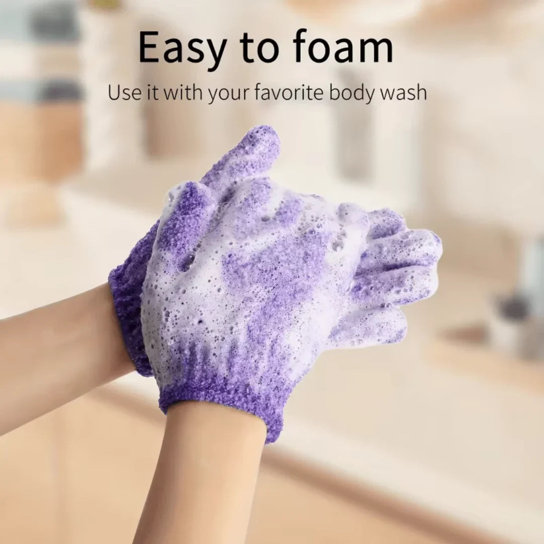 Gants de Bain Exfoliants - Lot de 2