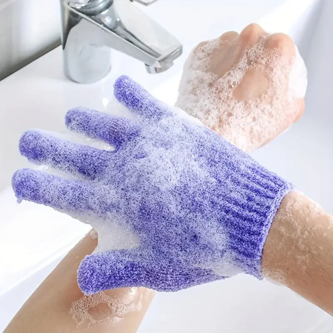 Gants de Bain Exfoliants - Lot de 2