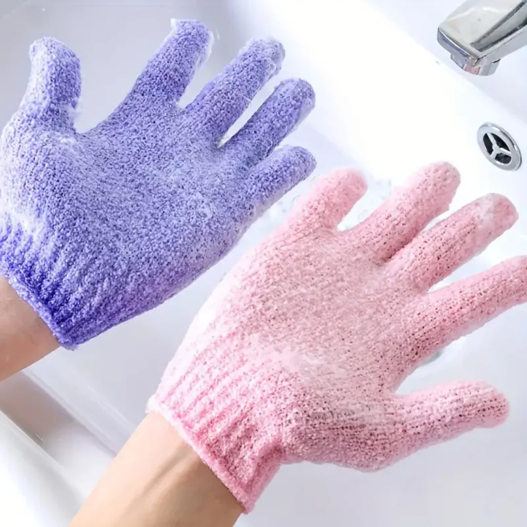 Gants de Bain Exfoliants - Lot de 2