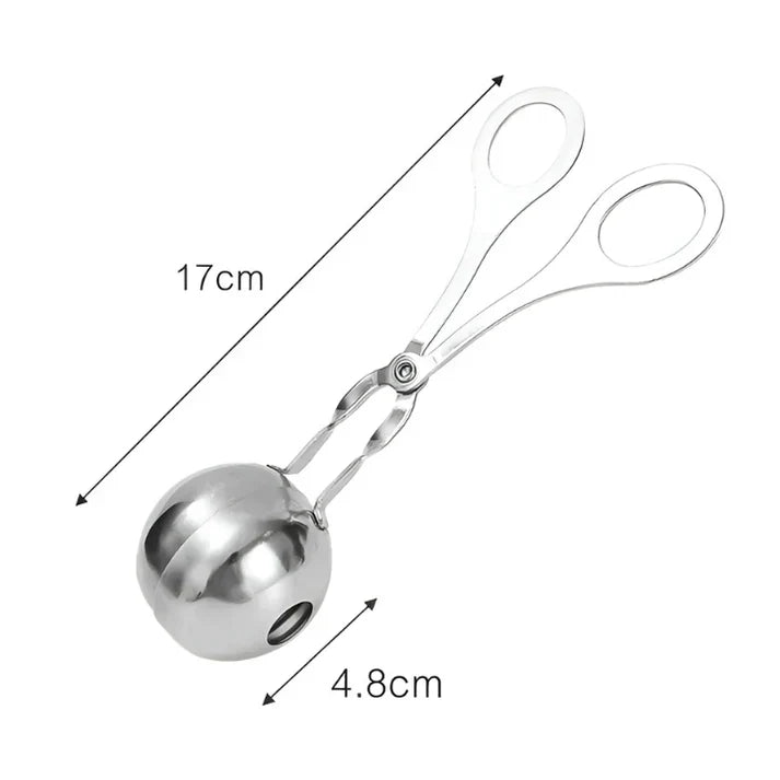 Pointe à Boulettes de Viande en Acier Inoxydable - Pince à Boulettes de Viande pour des Boulettes Hachées Parfaites