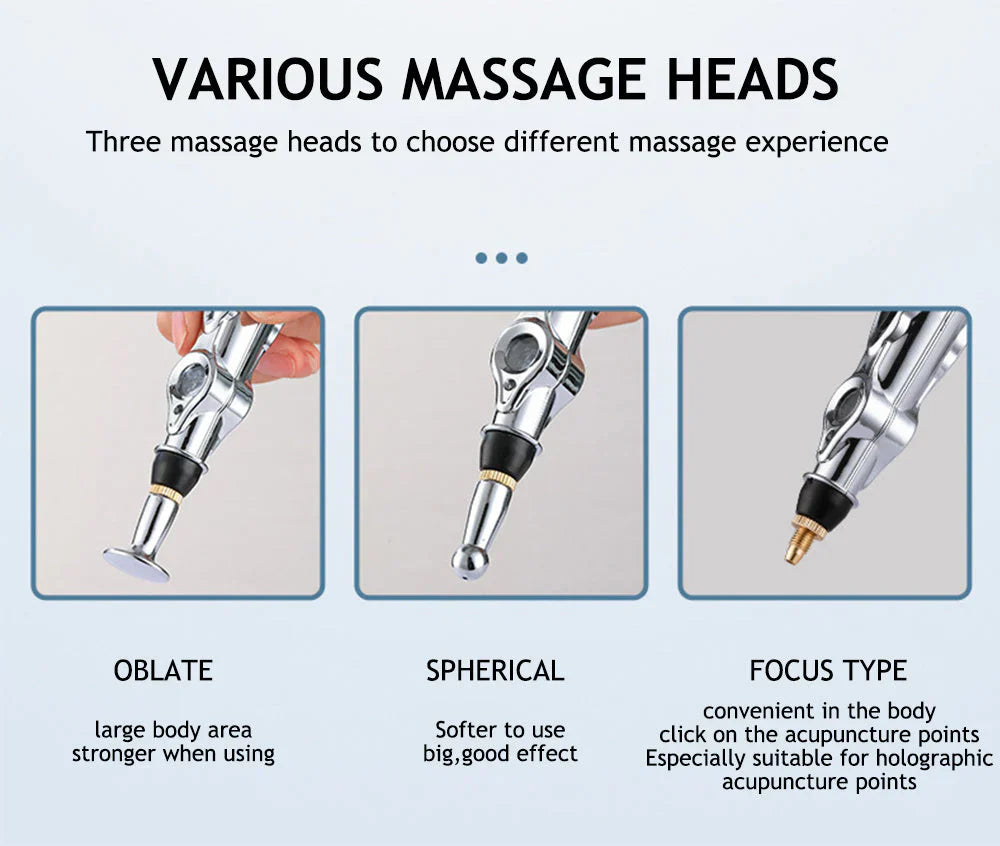 Pen D' Acupuncture Électronique | Appareil de Massage des Méridiens pour le Soulagement de la Douleur
