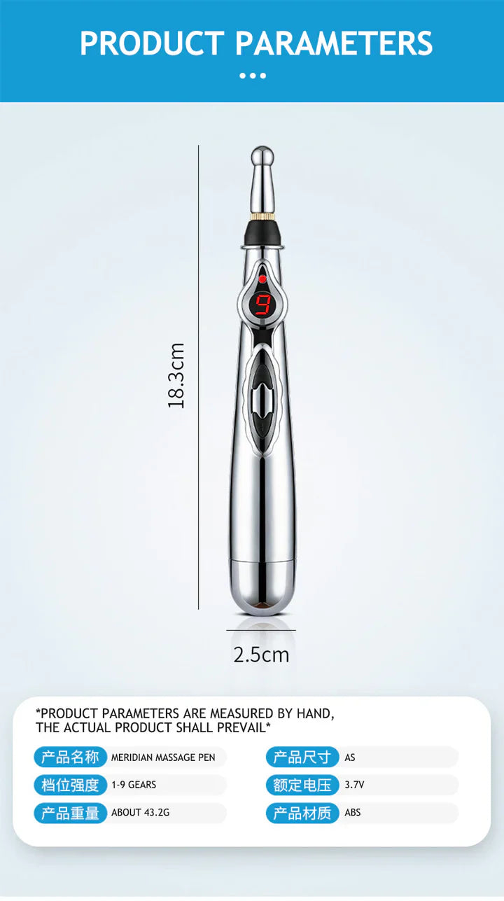 Pen D' Acupuncture Électronique | Appareil de Massage des Méridiens pour le Soulagement de la Douleur
