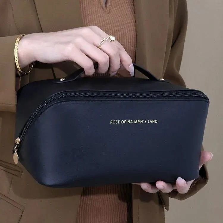 Organiseur de Maquillage Zippé Facile à Utiliser en Voyage - Pochette Cosmétique Élégante