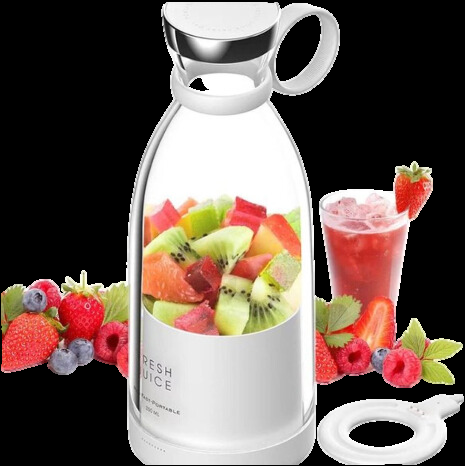Mixeur À Smoothies Compact Et Portable Avec Récipient À Fruits Et Bouchon À Boire